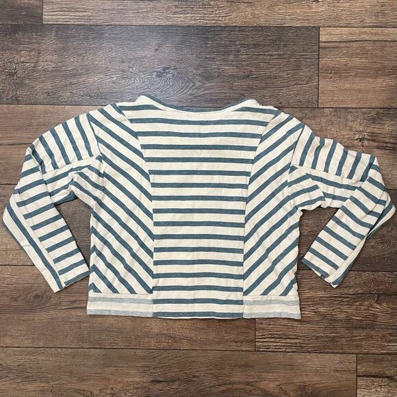 BCBGeneration Striped Pullover Drawstring Long Sleeve Top Size‎ S - Picture 2 of 10